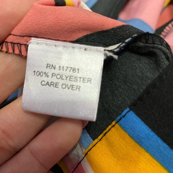 New Glory Colorful V-neck Blouse - Picture 7 of 7